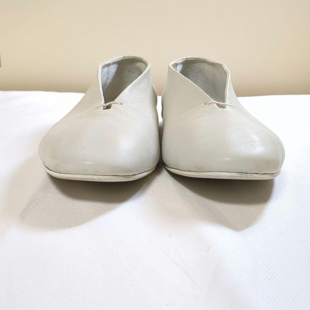 専用 ヴィエイユ VIEILLE ゴートレザーパンプス サンクCinq 38 白