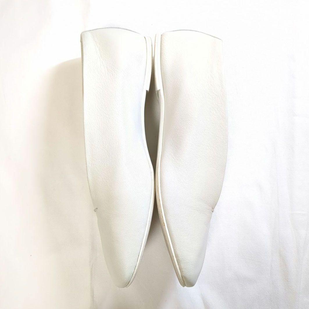 専用 ヴィエイユ VIEILLE ゴートレザーパンプス サンクCinq 38 白