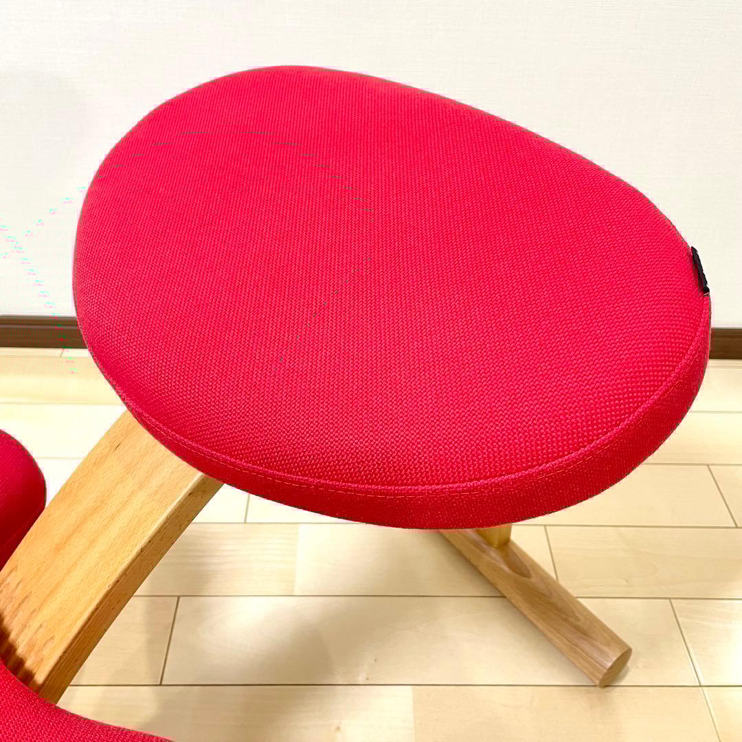 バランスラボ バランスチェア バランスイージー レッド 中古品 サカモトハウス