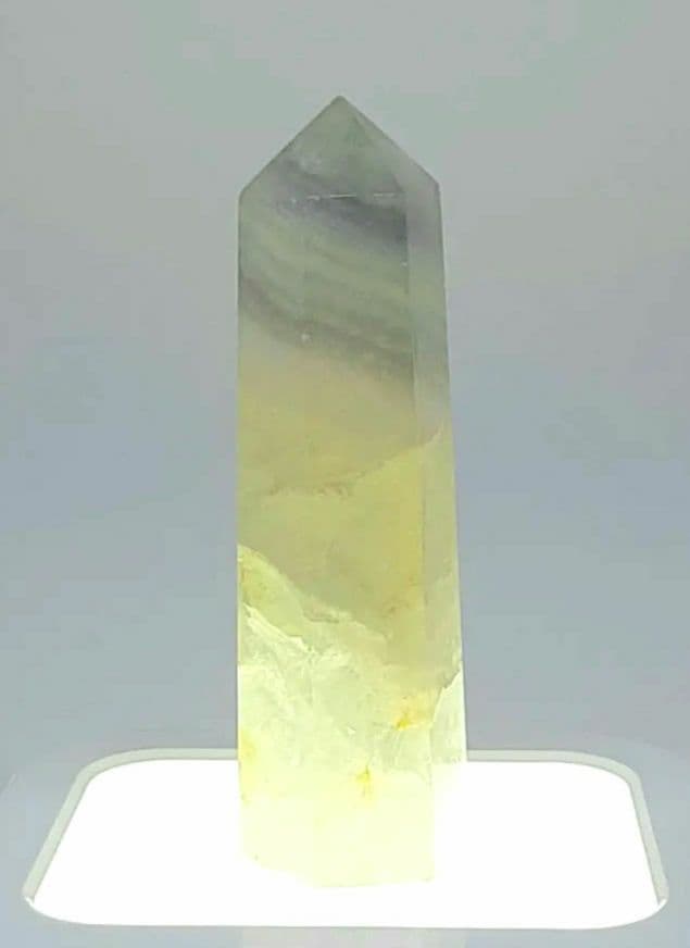 パステル　フローライト　ポイント　六角柱　虹　　キャンディー　蛍石　合言葉割引