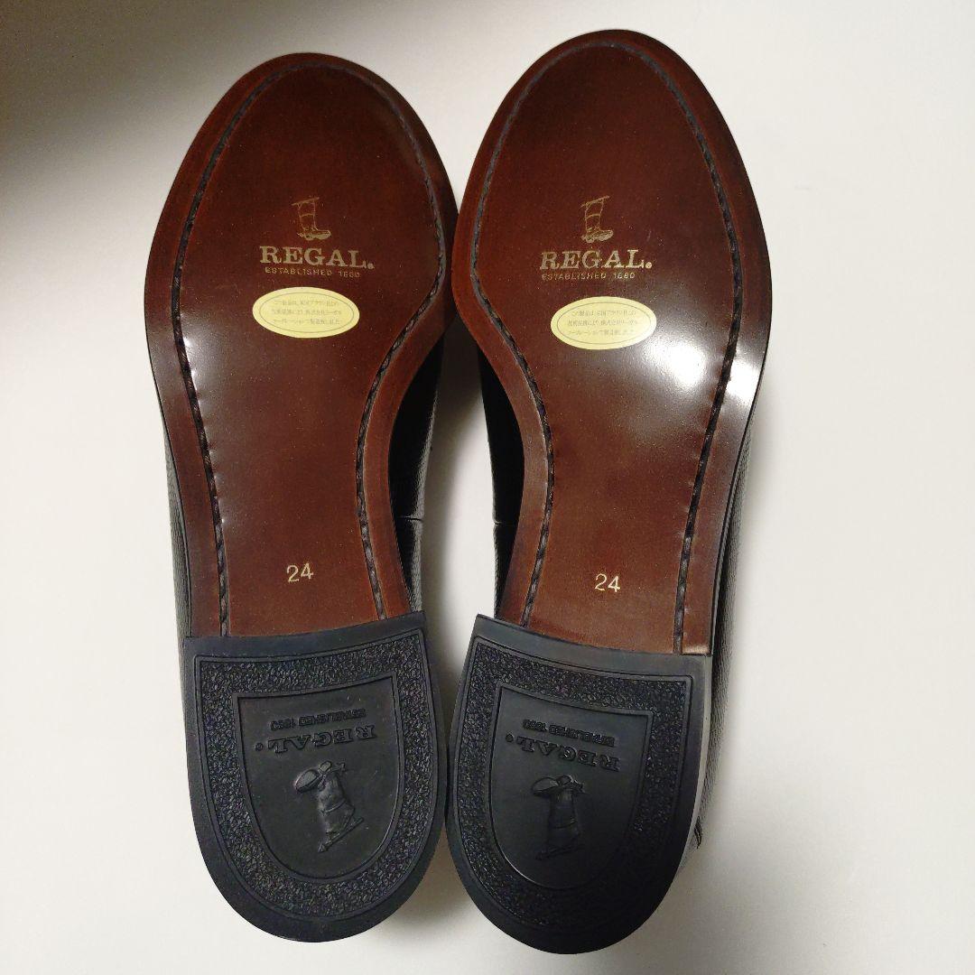 新品未使用　REGAL　ブラウン社　ローファー　ブラックリザード