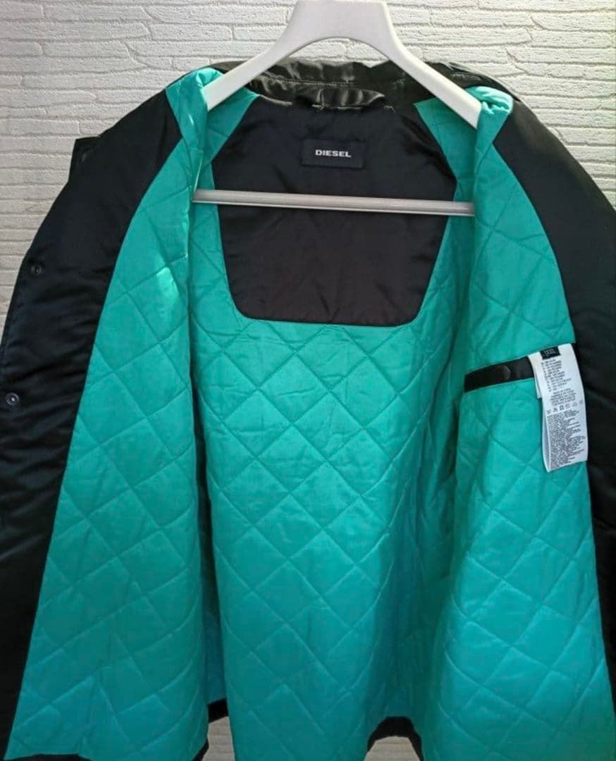 DIESEL ブラック ナイロンジャケット　XXL