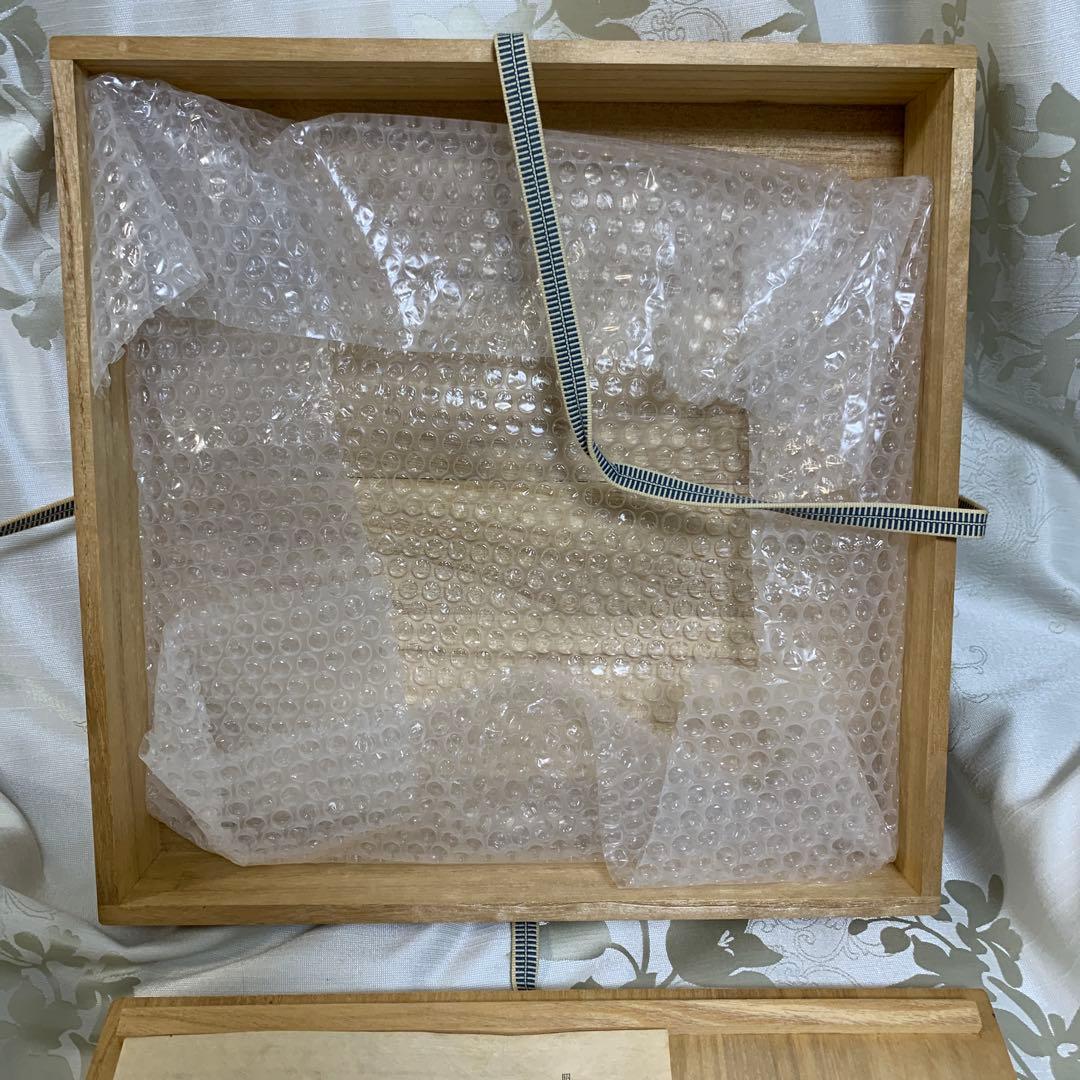 舩木研兒 陶板 スリップウェア 民藝 フクロウ　工芸品　船木研児　桐箱入