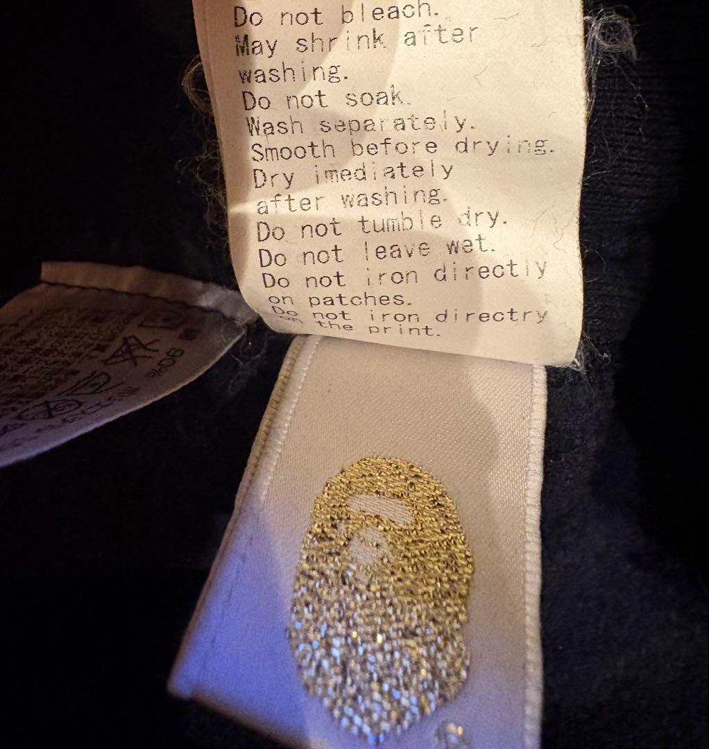 タ*ル様 A BATHING APE×チャンピオン スエット Lネイビー 中古u