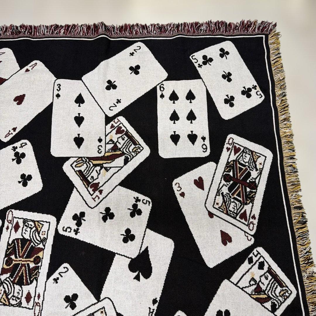 トランプ　マルチカバー　ソファカバー　ヴィンテージラグ　180x122