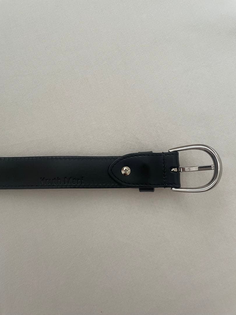 【Knuth Marf】leather logo belt レザーロゴベルト