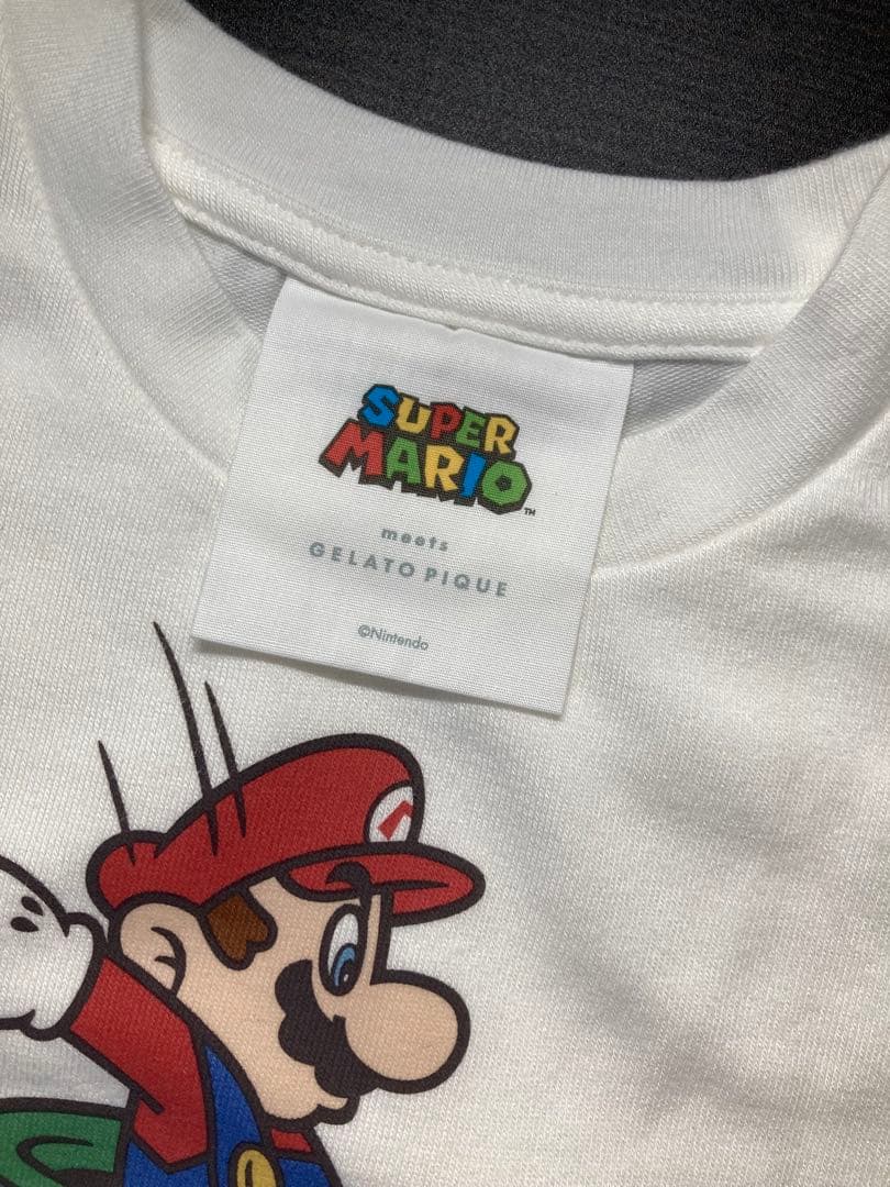ジェラートピケ スーパーマリオ キッズ ロンT&ロングパンツセット XXSサイズ