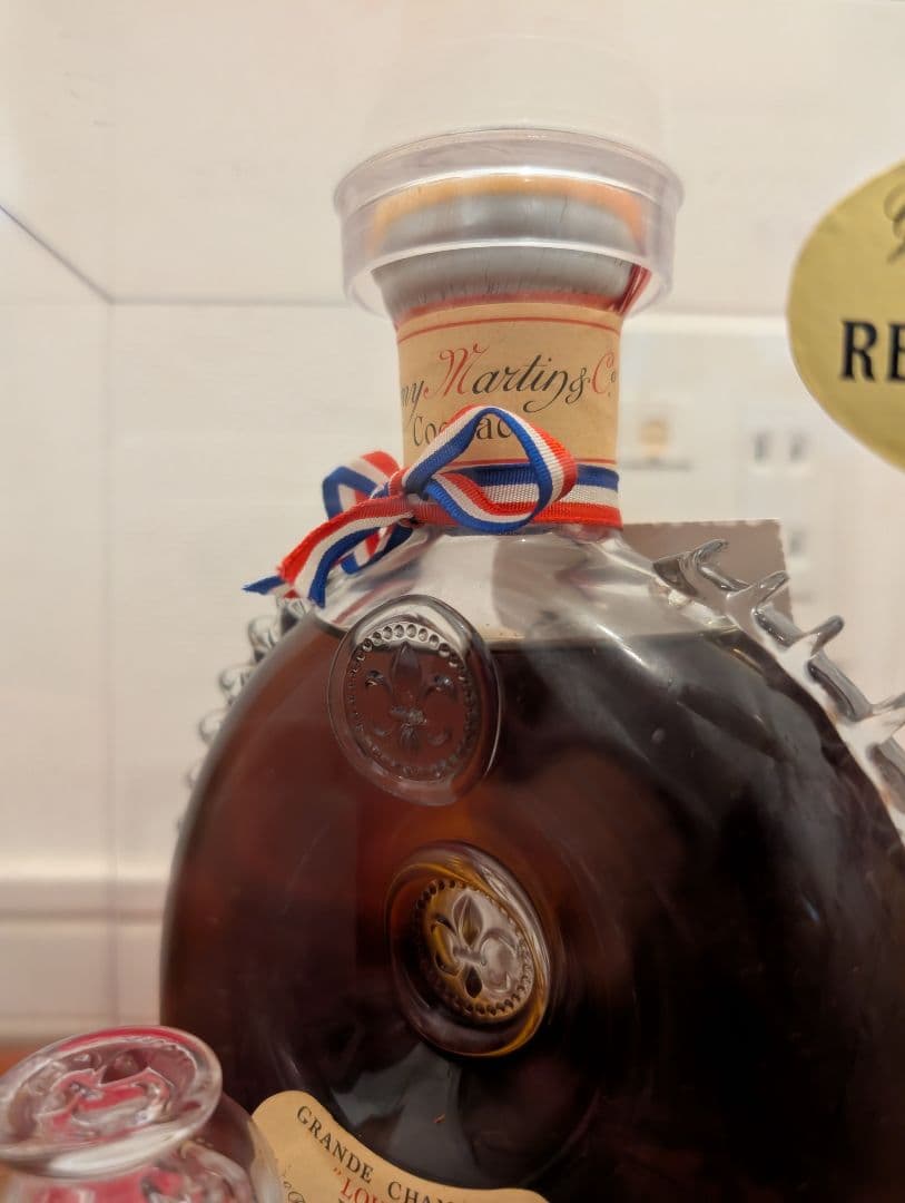 【液面良好】レミーマルタンルイ13世　バカラ替栓　ベリーオールド