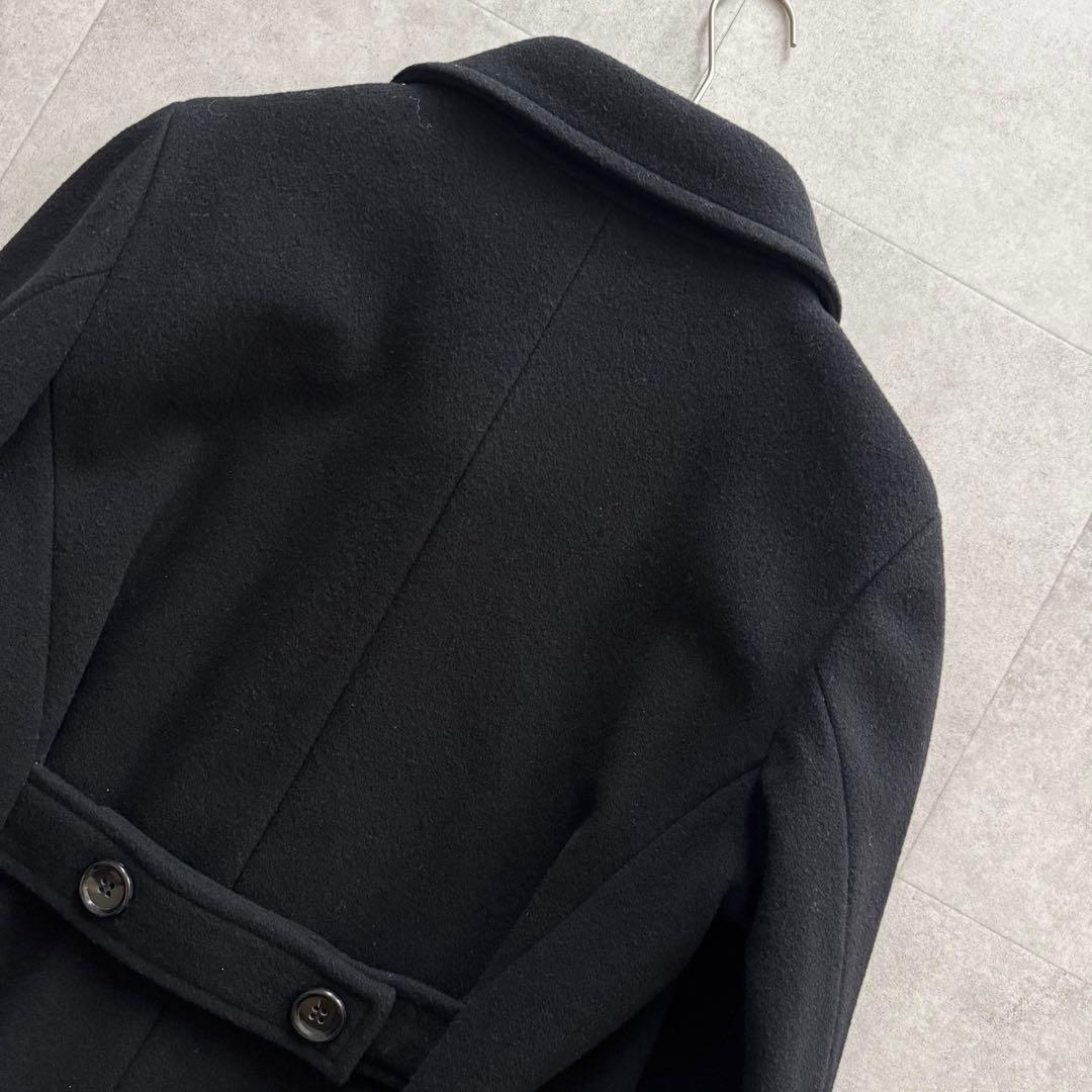 美品　トリココムデギャルソン　AD2001　ピーコート　ウールコート　黒　M