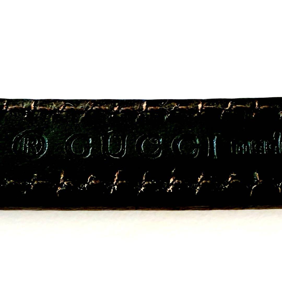 GUCCI細ベルト　GGロゴ(ゴールド) をキャメルカラーレザー