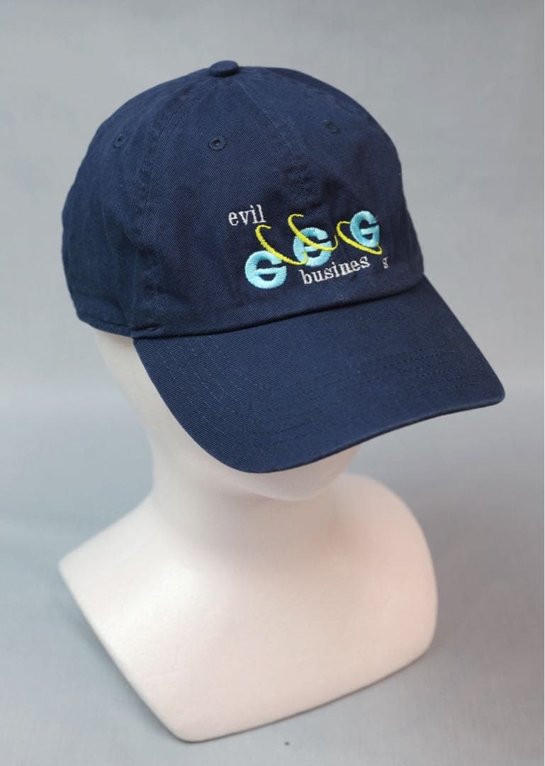 【美品】葵産業 aoi industry baseballcap 刺繍キャップ青