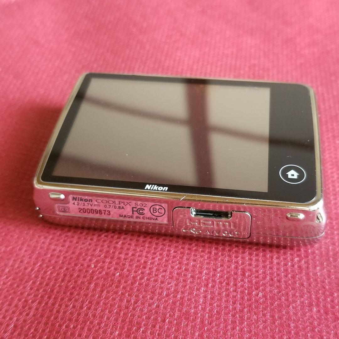 実動 Nikon ニコン COOLPIX S02 超小型ボディー希少 コンデジ