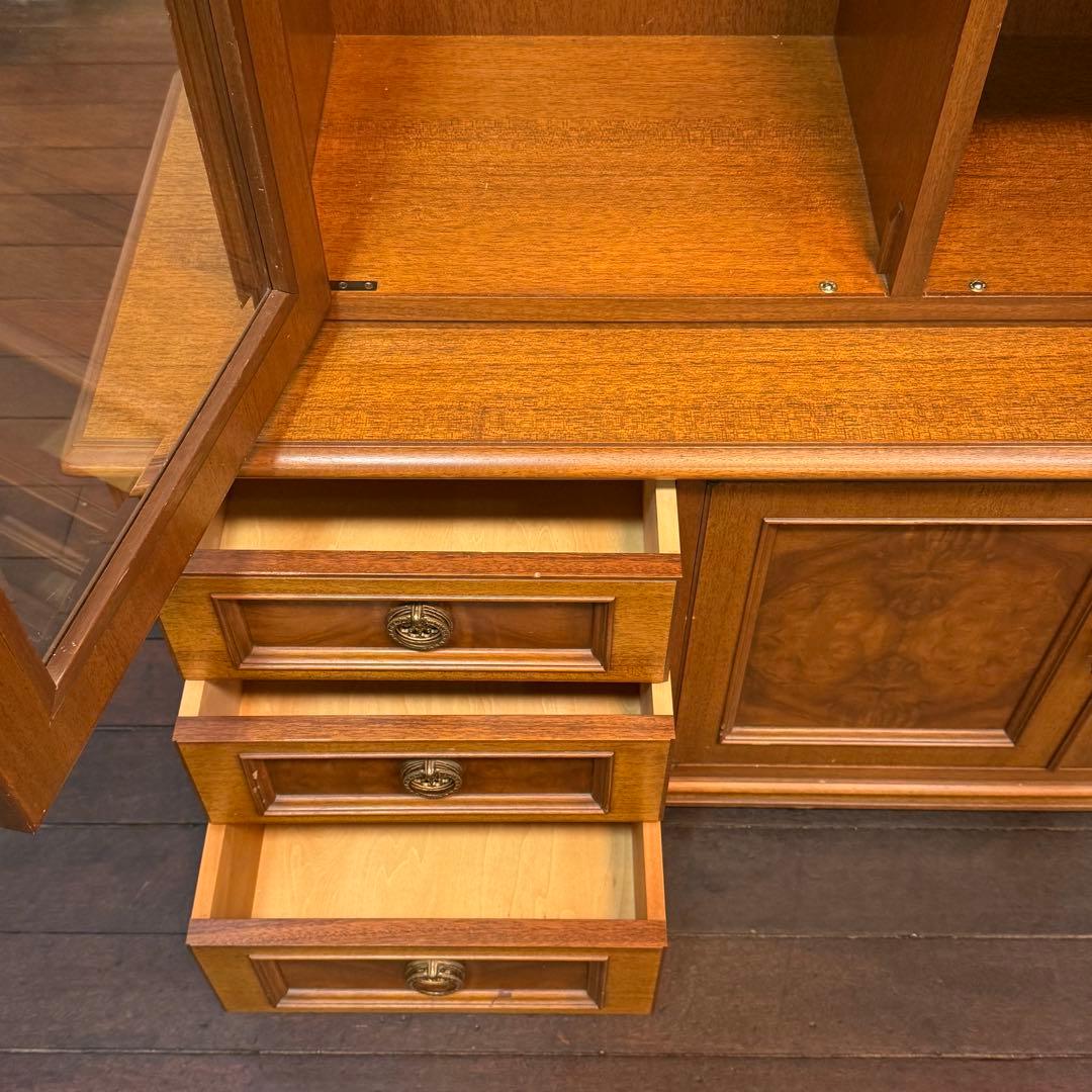 H112K21 神戸洋家具 メープル不二家 キッチンボード 食器棚