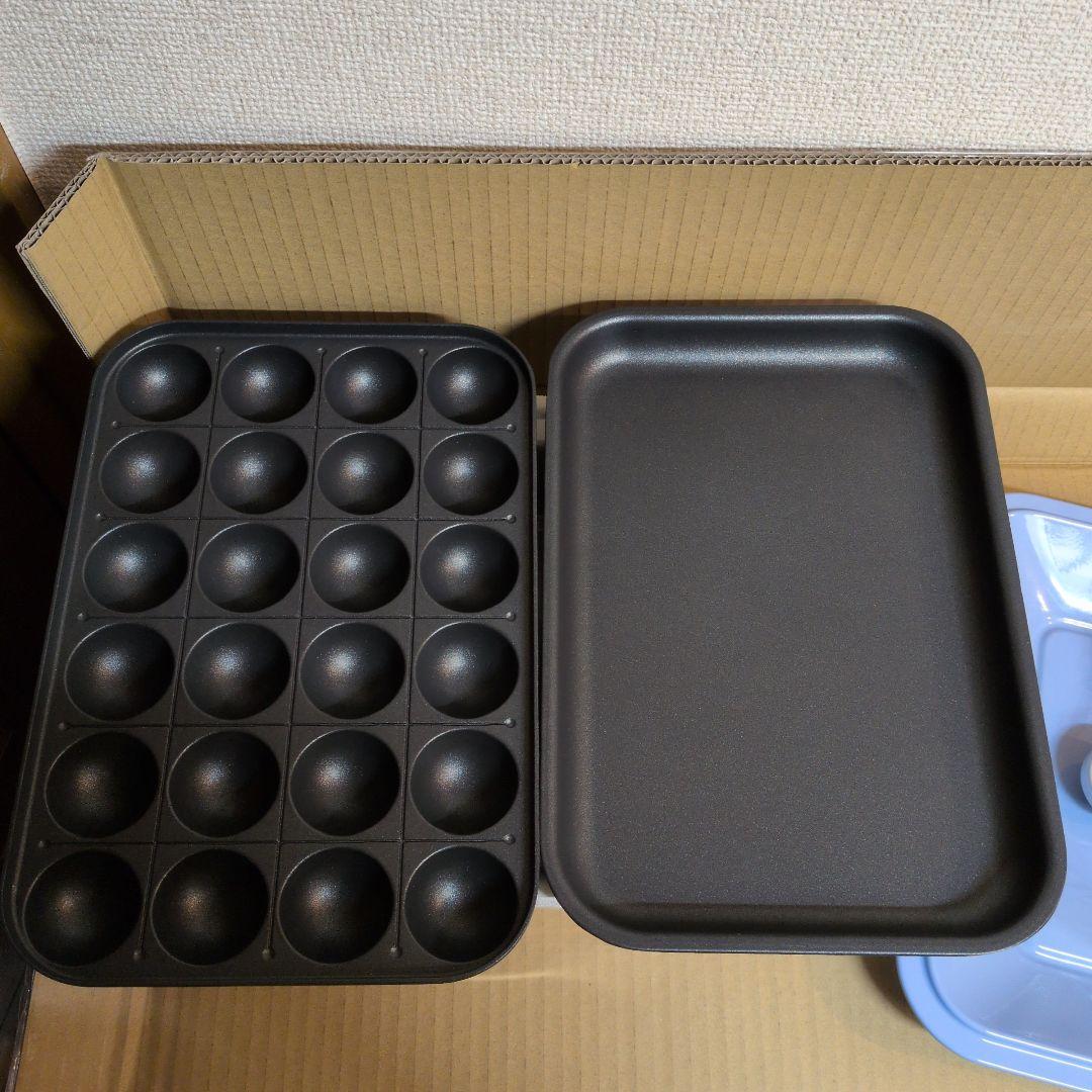 【未使用品】BRUNO コンパクトホットプレート ペールブルー＋別売鍋セット