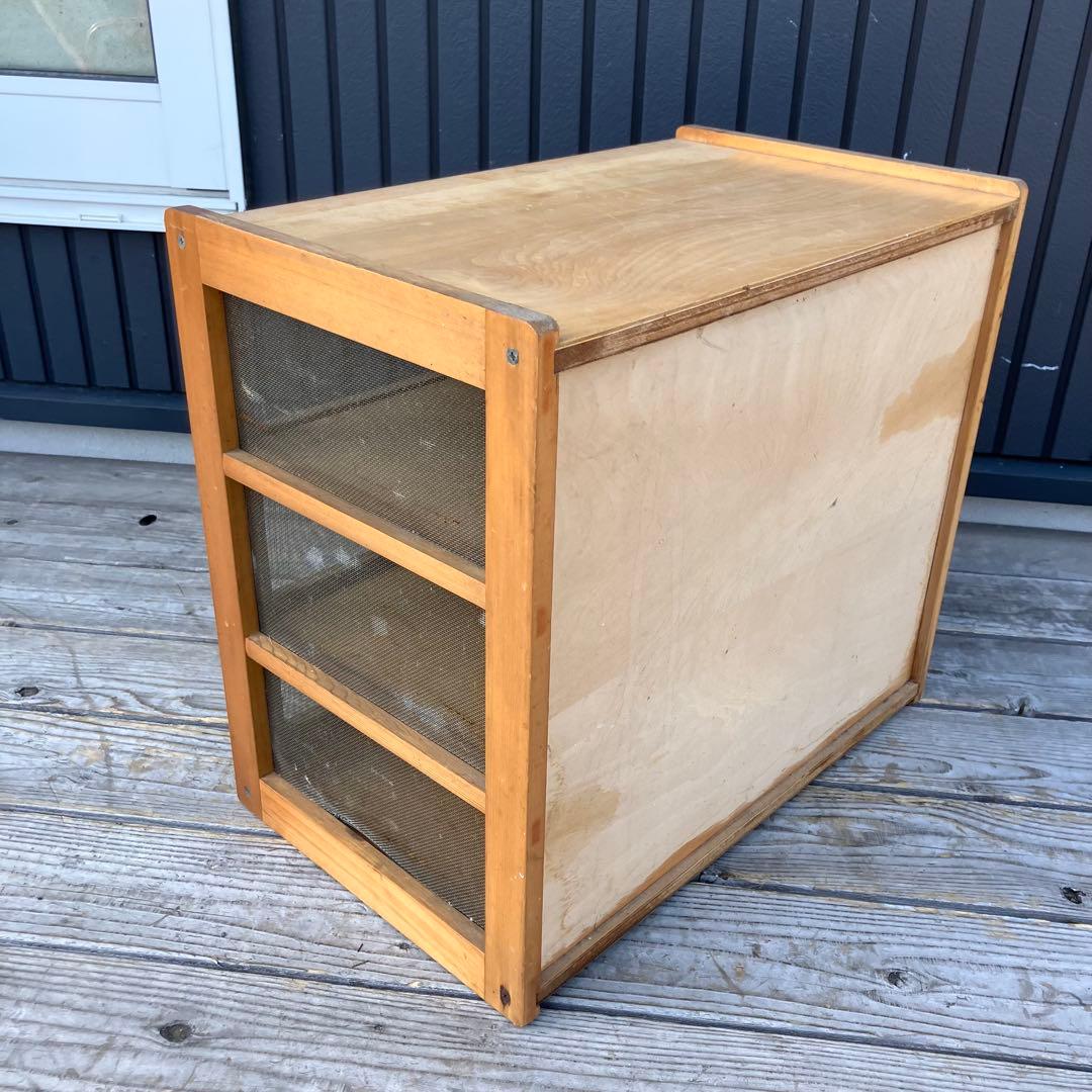 昭和レトロ 蝿帳食器棚 キッチン収納 収納棚 網戸棚 網棚 飾り棚 戸棚 小物入