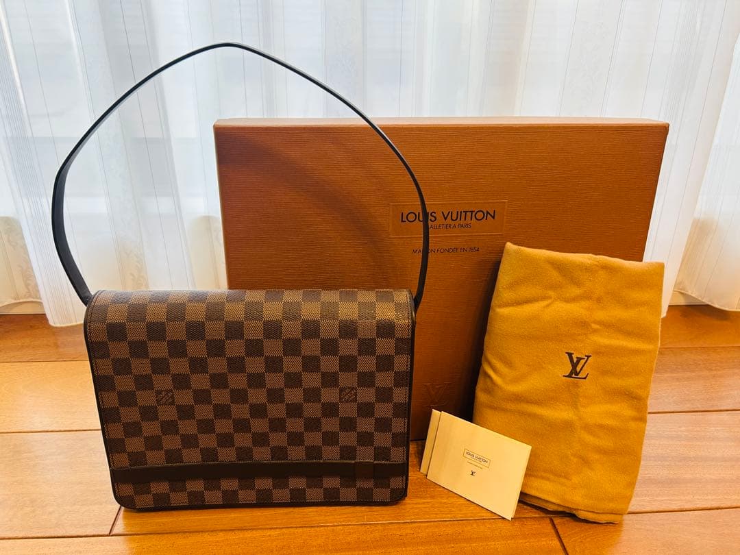 ダミエ ショルダーバッグ　美品 ルイヴィトン トライベッカ カレ