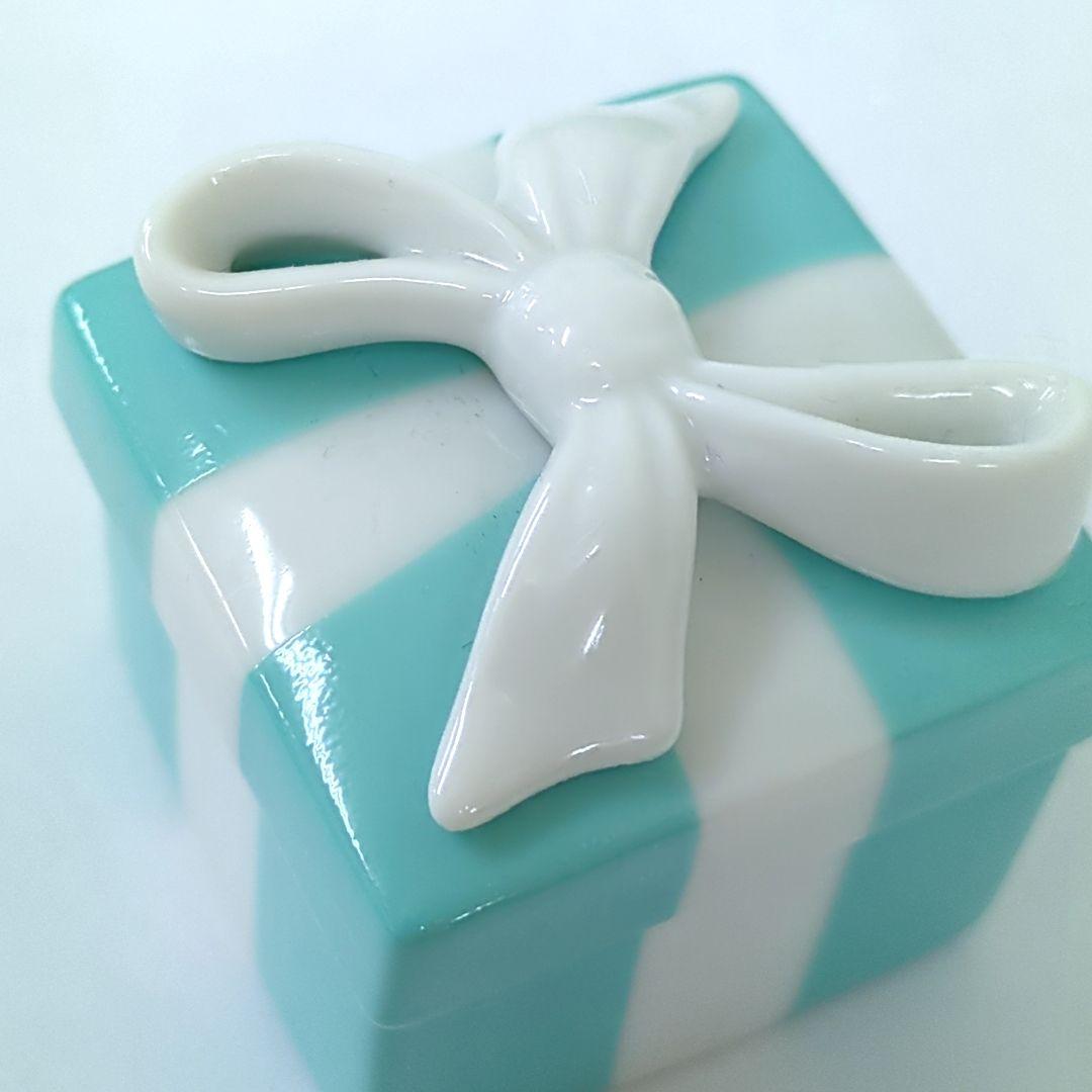 ティファニー ミニ ジュエリーケース 陶器 ブルー Tiffany
