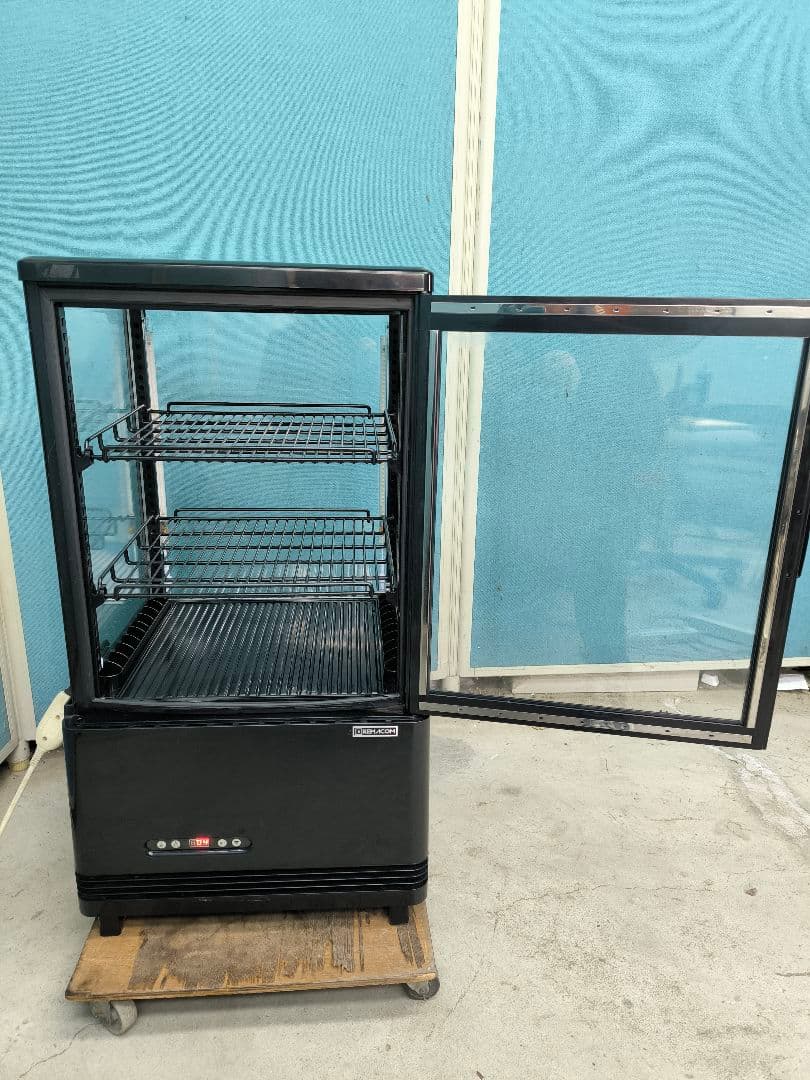 レマコム　4面ガラス 冷蔵ショーケース 卓上型 63L R4G-63SLB