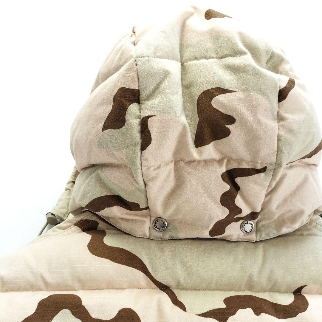美品 ディスイズネバーザット ダウンジャケットカモフラ【Ｌ】