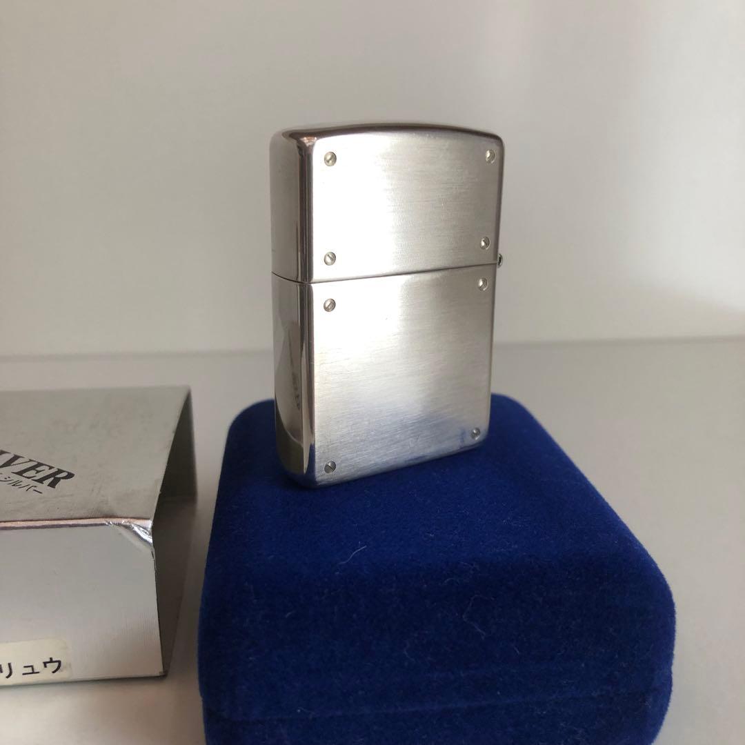 RAKUDO　純銀スターリングシルバーZIPPO スクリュウデザイン