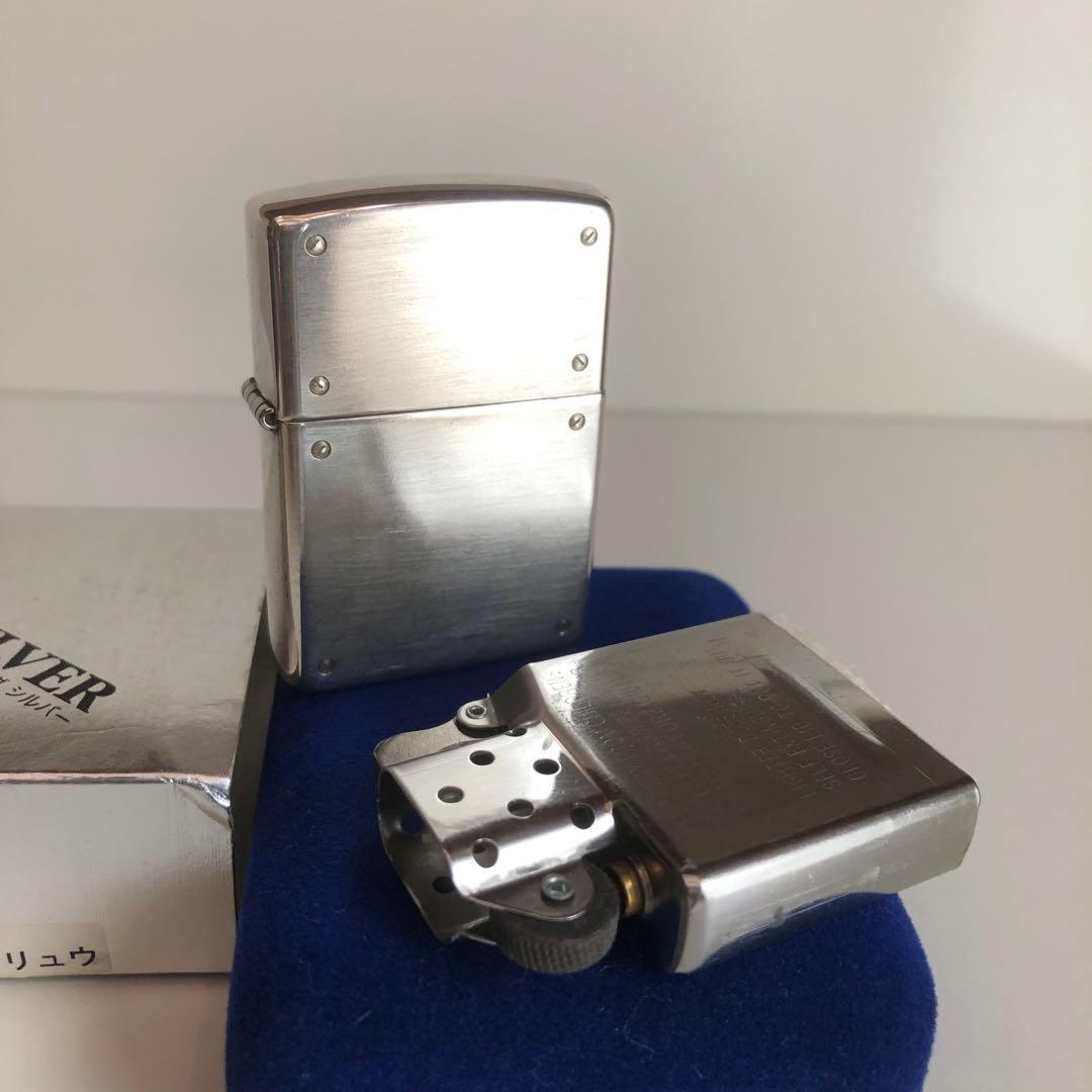 RAKUDO　純銀スターリングシルバーZIPPO スクリュウデザイン