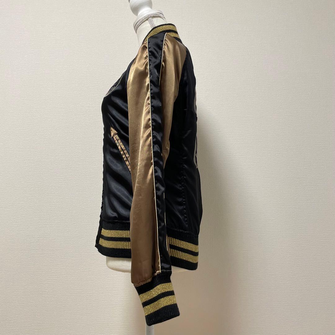 HYSTERIC GLAMOUR スカジャン　バック刺繍　ギターガールファスナー