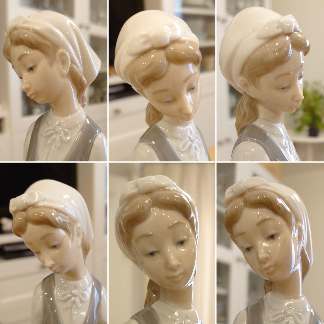 【極美品 無欠損 希少】LLADRO リヤドロ No.4815『ガチョウと少女』