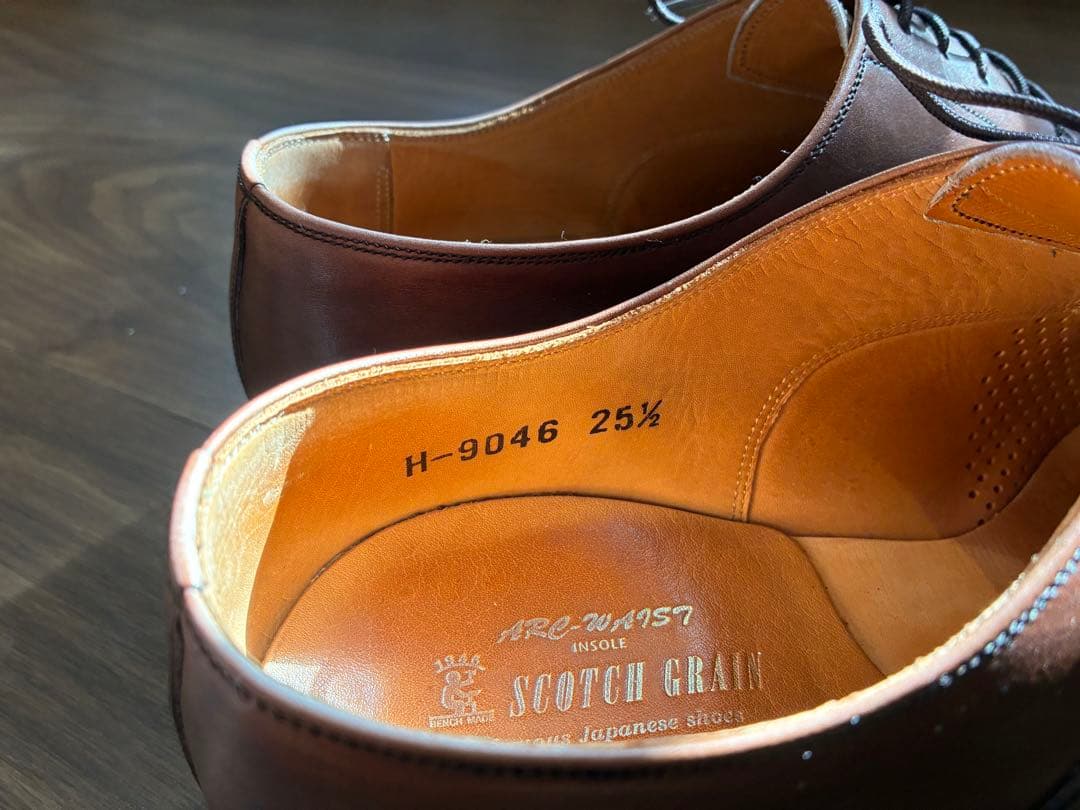 スコッチグレイン 匠モデル 使用少ない ストレートチップ