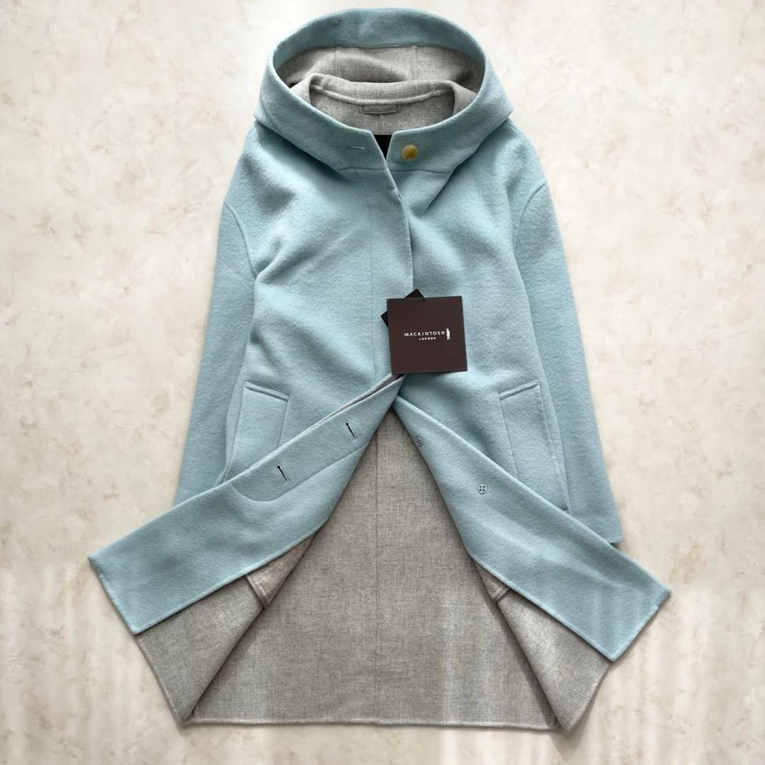 【新品】MACKINTOSH LONDON　ウールリバーフーデッドコート　L