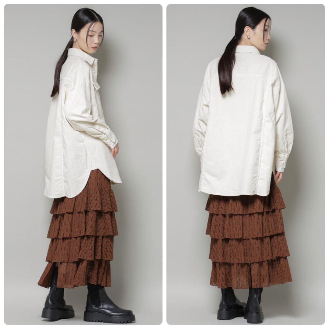 ✨新品✨ ヘルシーデニム アーモンド コーデュロイシャツ スーパービッグシャツ