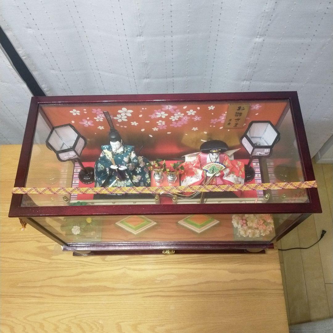雛人形 ♡ひな祭り♡オルゴール・光るぼんぼり・ケース付き