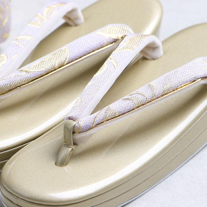 【新品】フォーマル用 帯地 草履バッグセット 24cm 03489