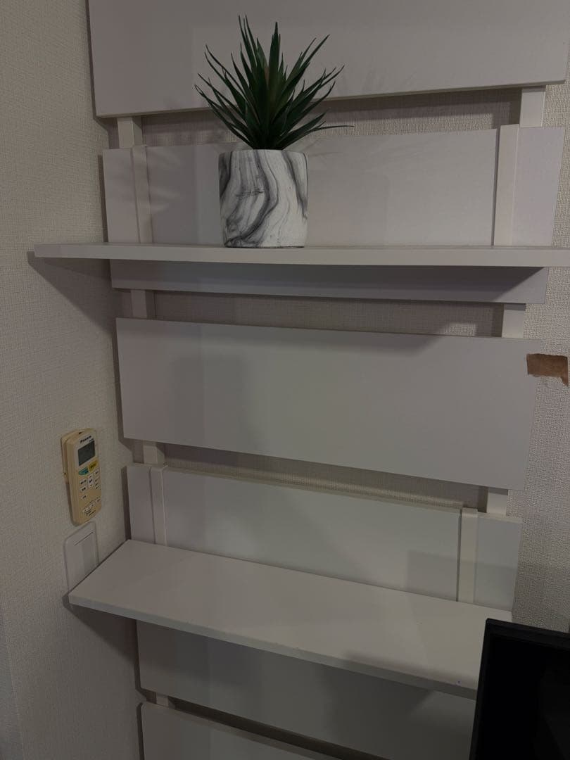 3個ｘウォールラック 萩原 ホワイトラック