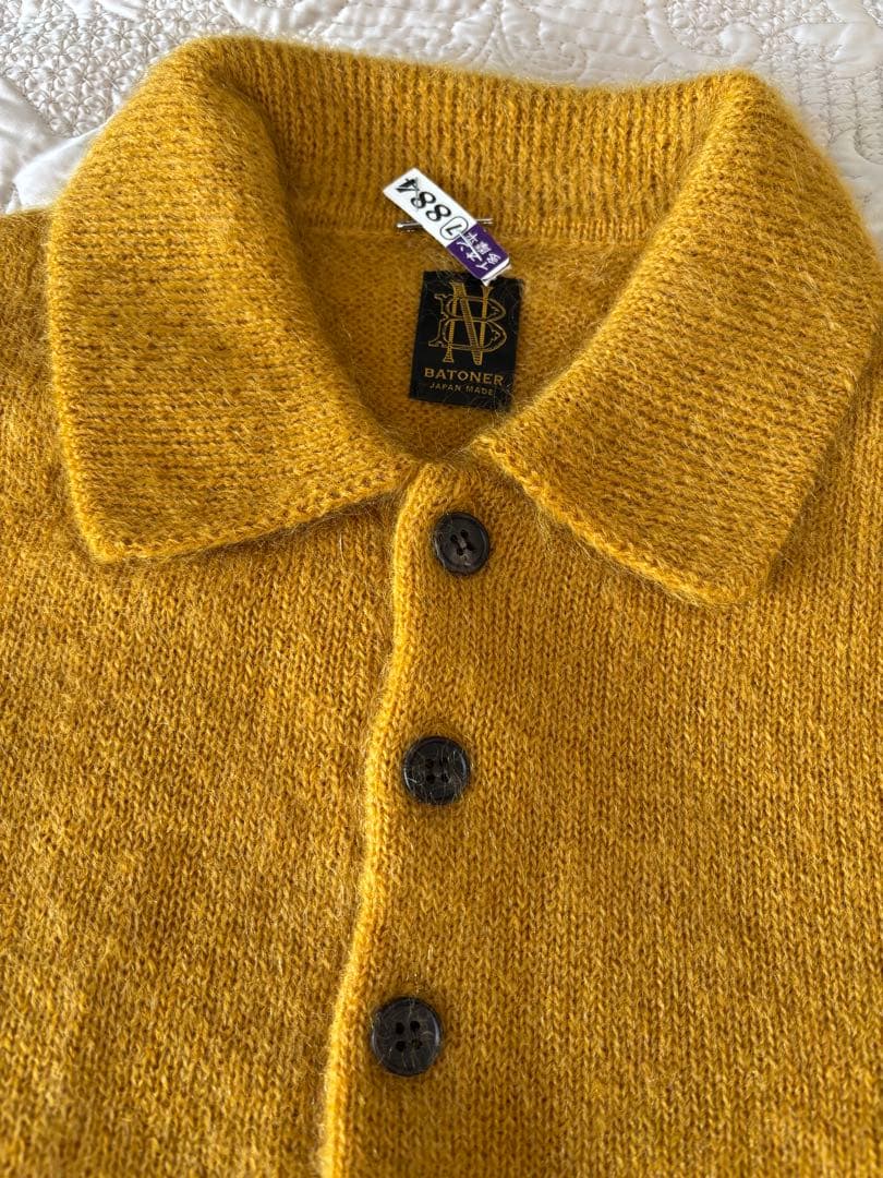 BATONER モヘヤニットポロ サイズ2