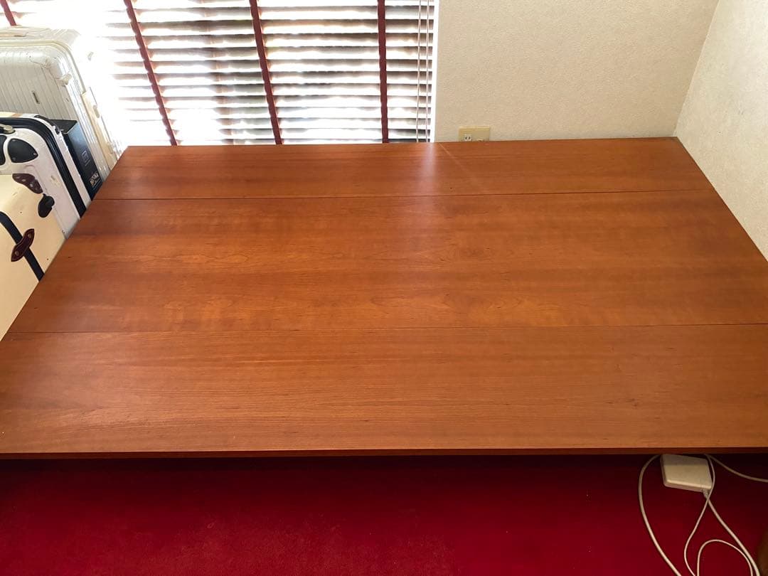 木製セミダブルベッドフレーム ダークブラウン