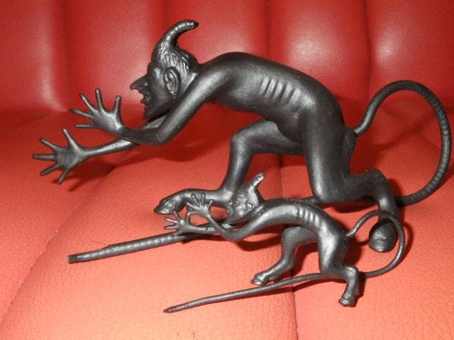 70’S★デビル★オブジェ★置物★2体セット★悪魔★サタン★ソビエト★ビンテージ