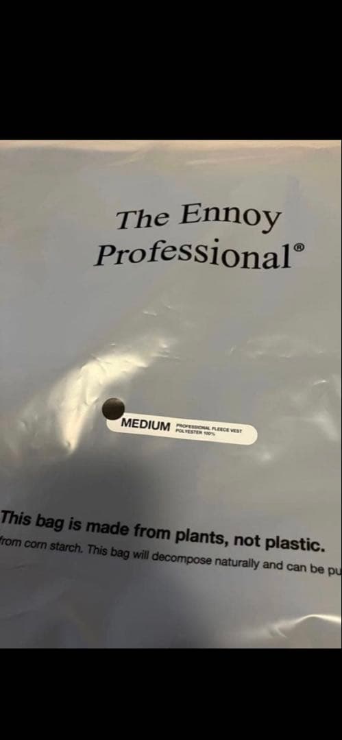 新品未使用★エンノイ★プロフェッショナルフリースベスト★黒M