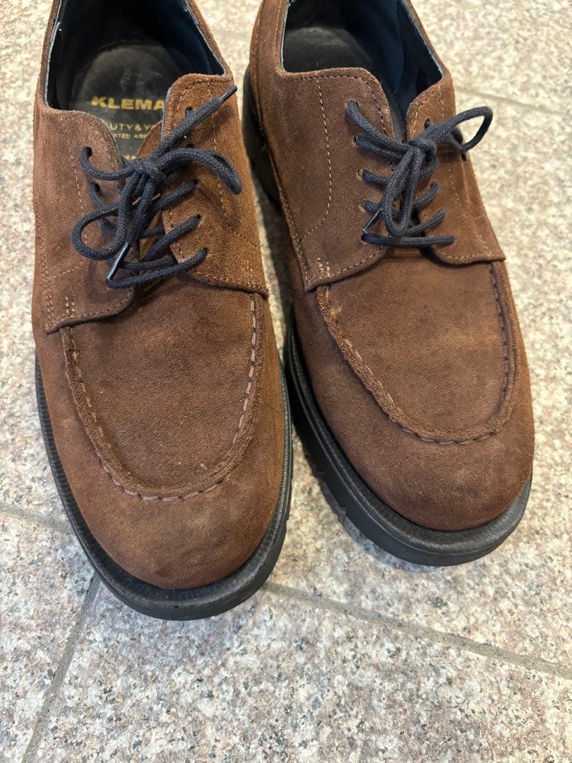 KLEMAN ブラウン スエードシューズ　サイズ40