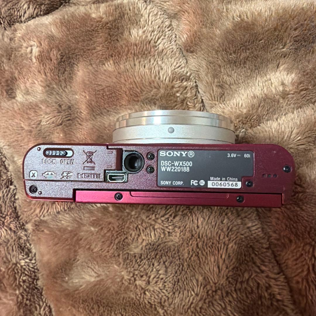 SONY Cyber-shot DSC-WX500 ボディ レッド