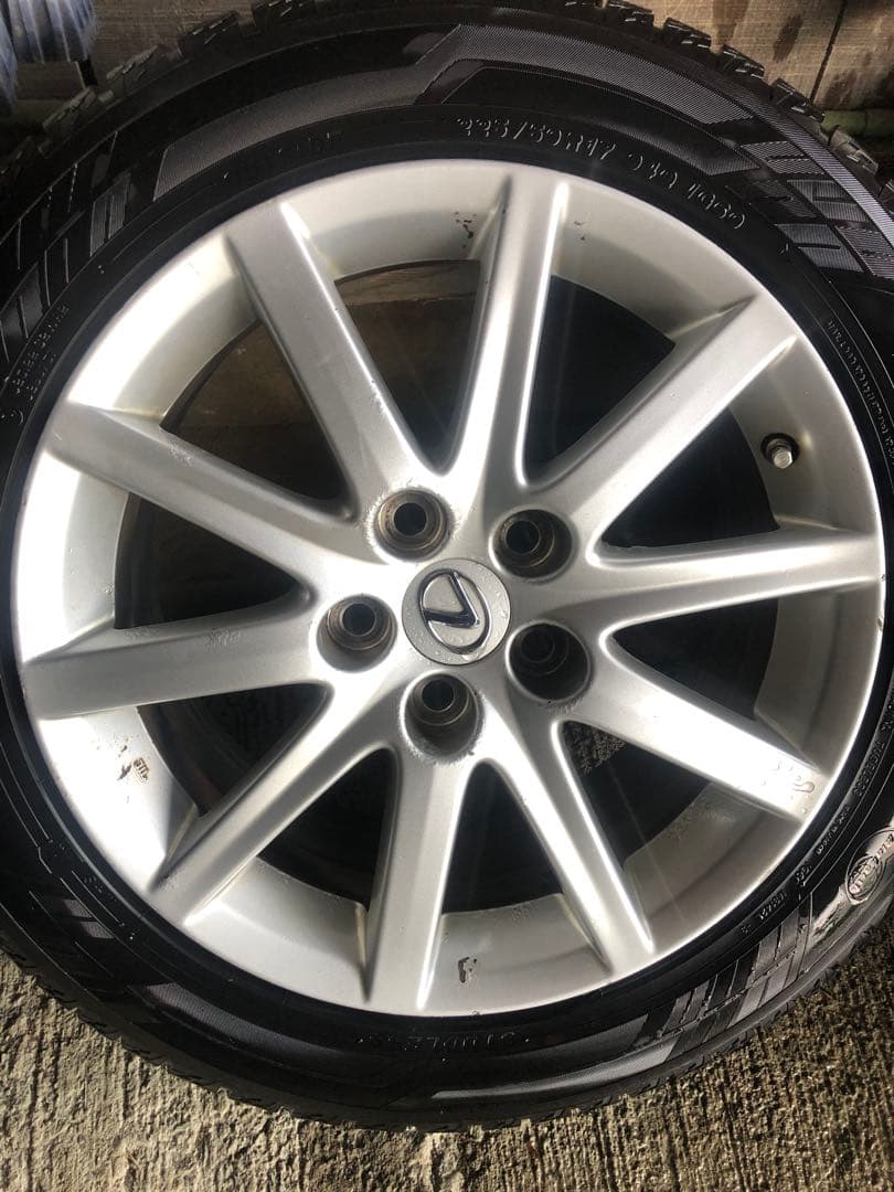 レクサスGS 純正アルミ　スタッドレスセット　直取引希望　着払　岐阜発