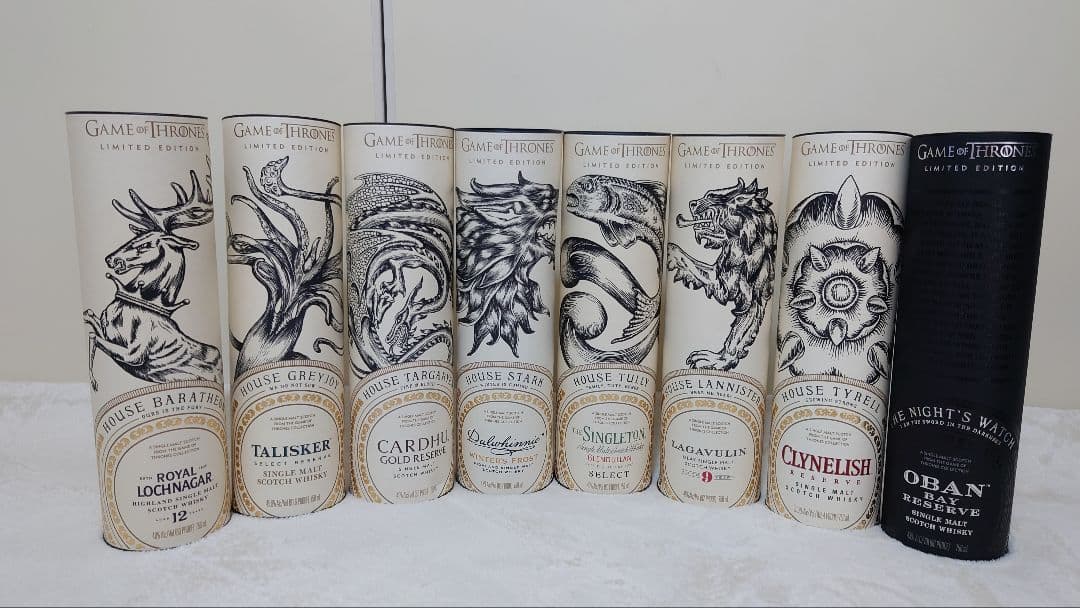ゲーム・オブ・スローンズ シングル・モルト・コレクション　全８本セット