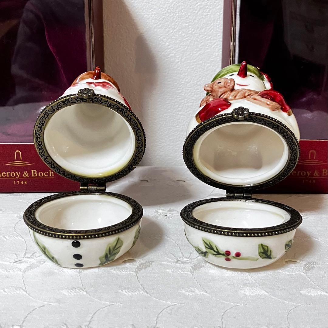 ビレロイ&ボッホ スノーマン 雪だるま 小物入れ トリンケットボックス