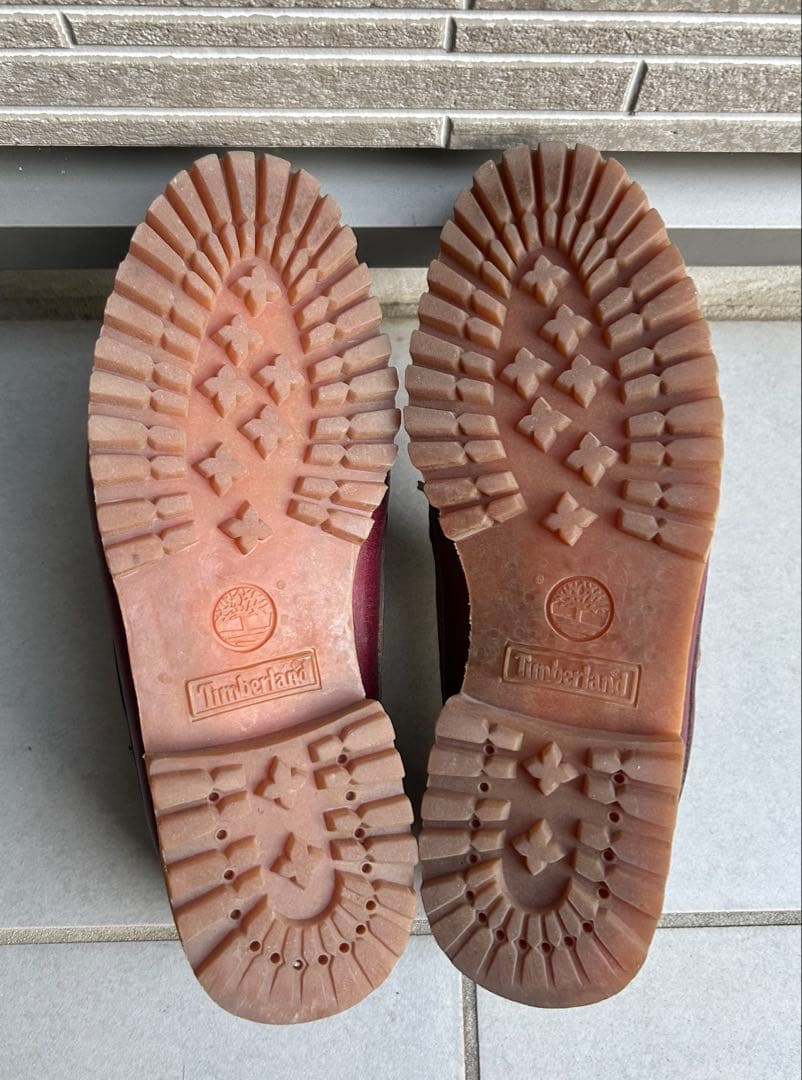 Timberland バーガンディ3eye classic lug
