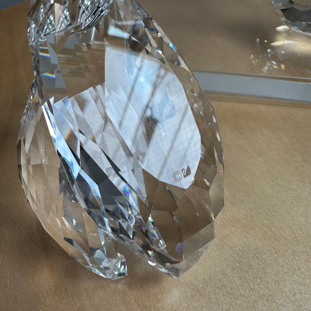 スワロフスキー ペアスワン 台付き 美品