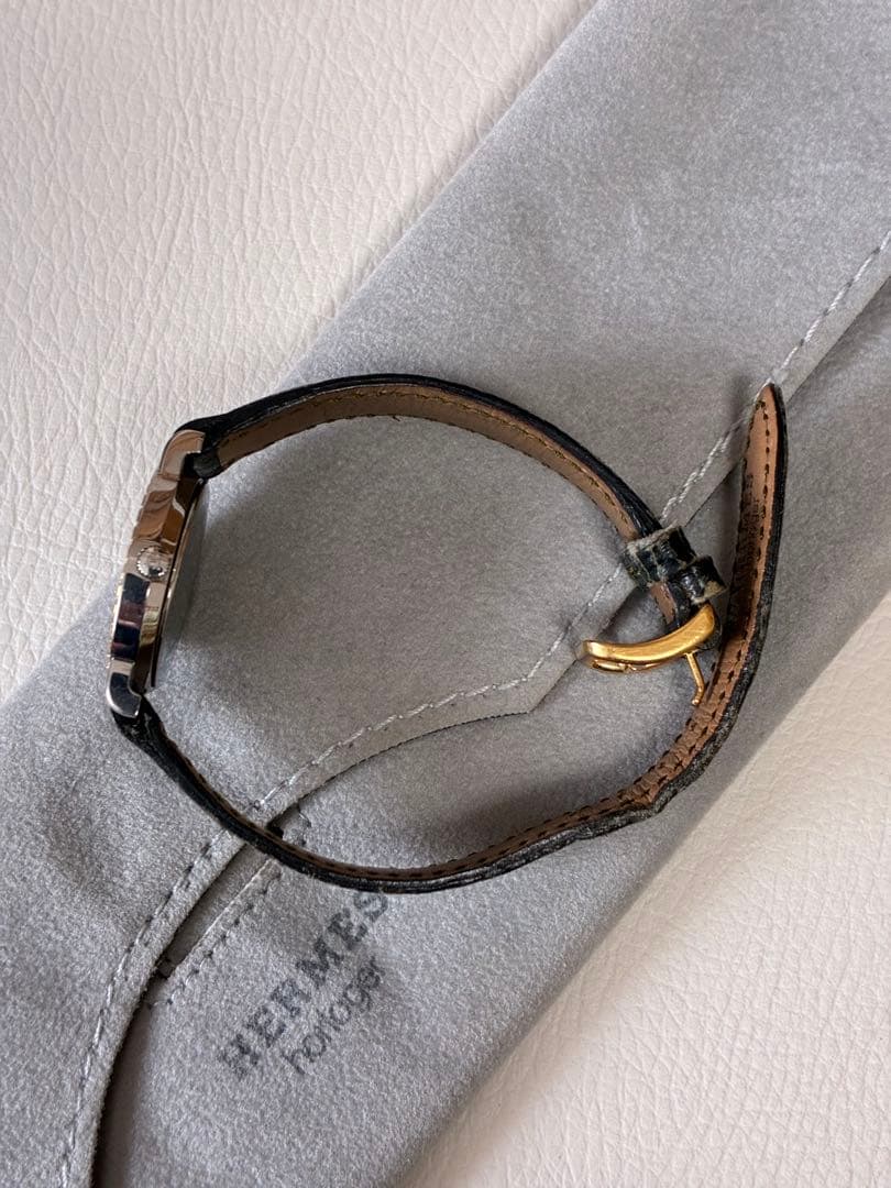 HERMES セリエ　時計 ホワイト/ゴールド