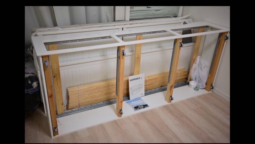 IKEA HEMNES デイベッド 白 収納 引き出し付き／東京23区 引取希望