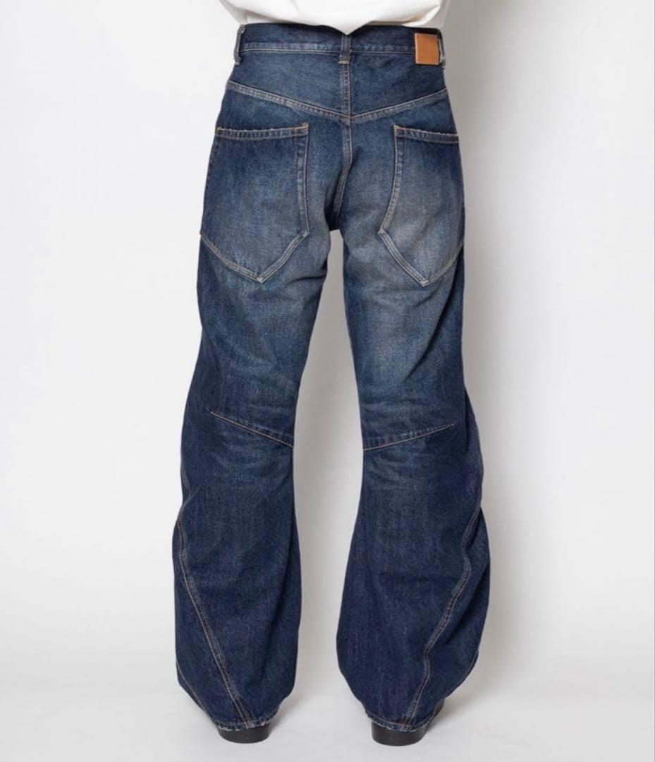 パンツ KHOKI 3D cutting denim pants size 1