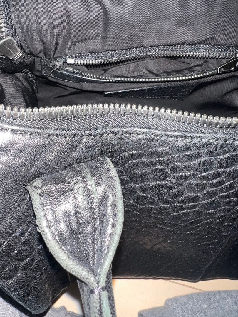 Alexander Wang ブラックレザーショルダーバッグ