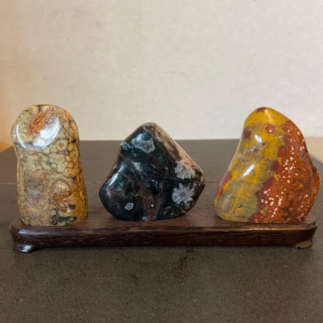 歳末フェア価格　根尾谷の美石　★鑑賞石　菊花石　桜石　孔雀石