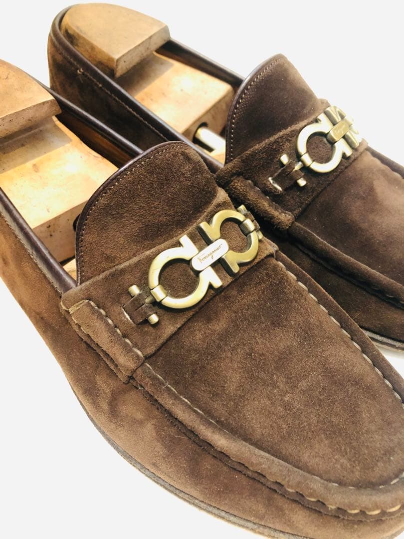 ★美品★定価10万オーバー！ サルヴァトーレフェラガモ ガンチーニ スエード